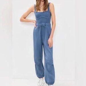 Free People InBound Onesie in Misty Blue . NWOT, size medium .